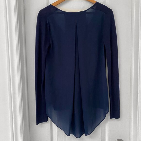 🎬✨ Umbrella Academy - Zara - Long Sleeve Knit Sheer Pleated Back - Picture 2 of 5